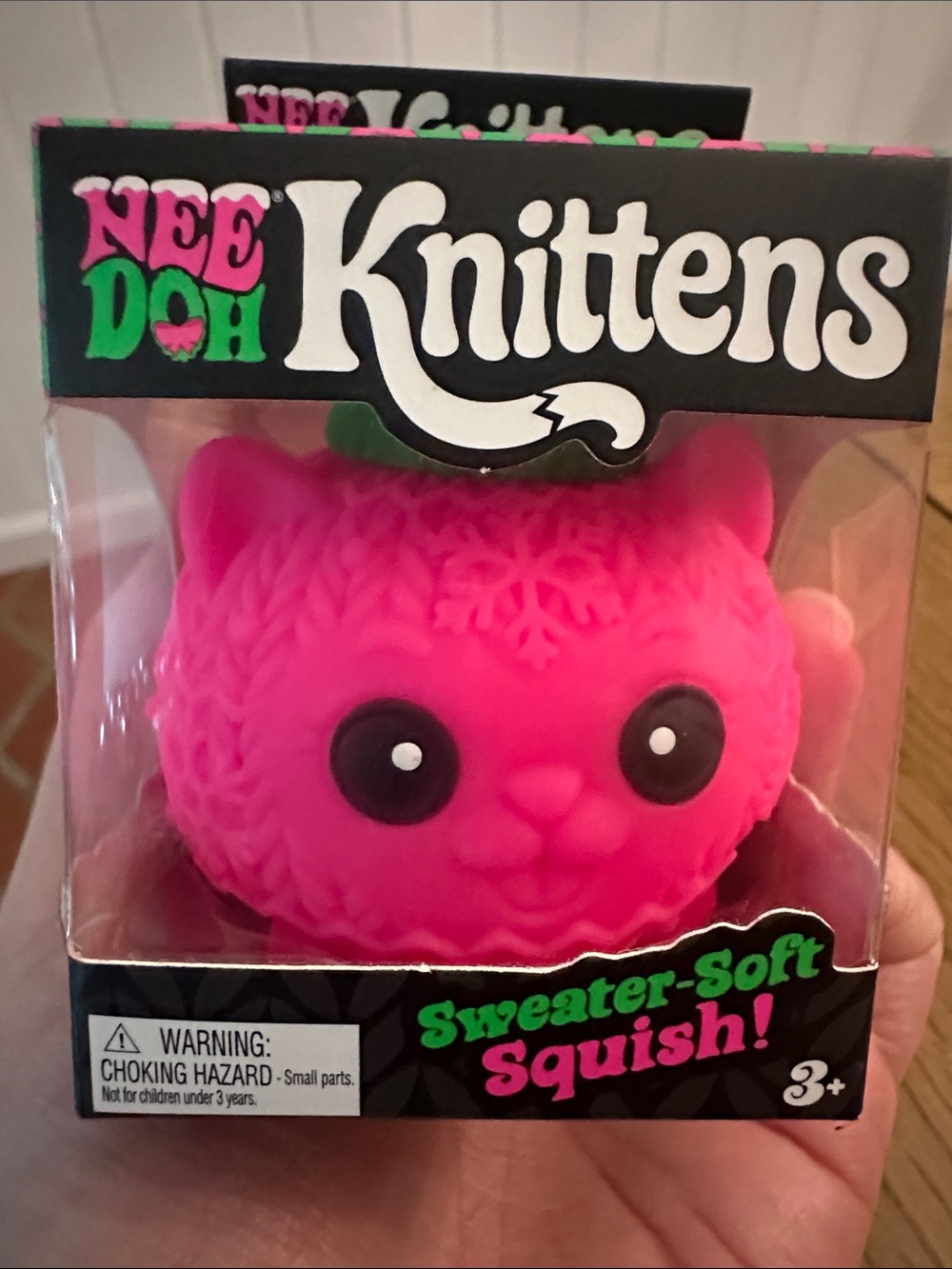 Schylling NeeDoh Knittens Sweater-Soft Squish-RARE Holiday Edition!